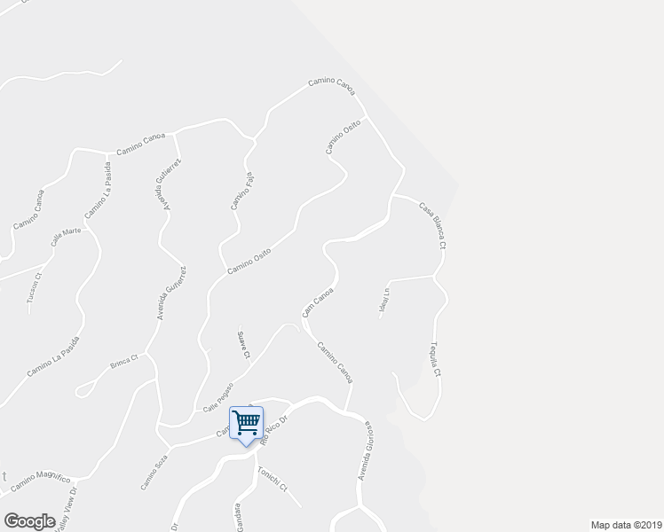 map of restaurants, bars, coffee shops, grocery stores, and more near 415 Camino Canoa in Rio Rico