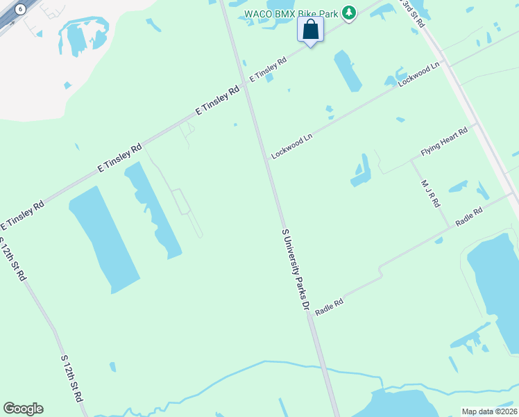 map of restaurants, bars, coffee shops, grocery stores, and more near 5880-5882 South University Parks Drive in Waco