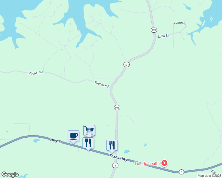 map of restaurants, bars, coffee shops, grocery stores, and more near 29446 Louisiana 191 in Many