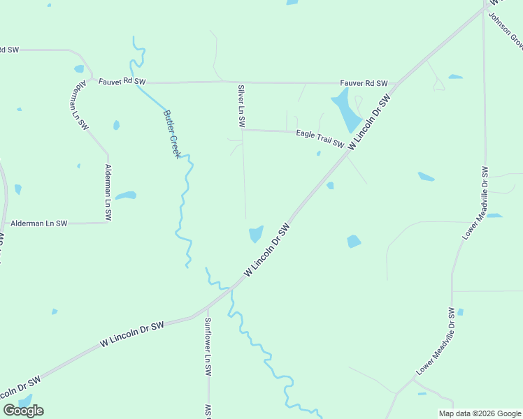 map of restaurants, bars, coffee shops, grocery stores, and more near 633-699 Silver Lane Southwest in Brookhaven