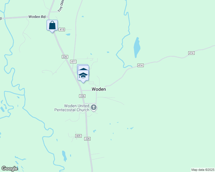 map of restaurants, bars, coffee shops, grocery stores, and more near County Road 414 in Nacogdoches