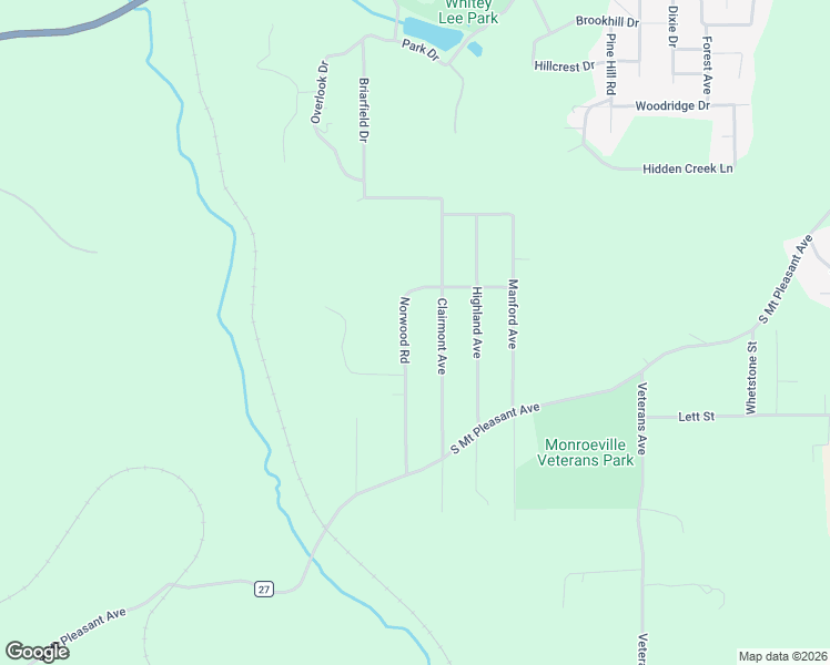 map of restaurants, bars, coffee shops, grocery stores, and more near 1328-1346 Norwood Road in Monroeville