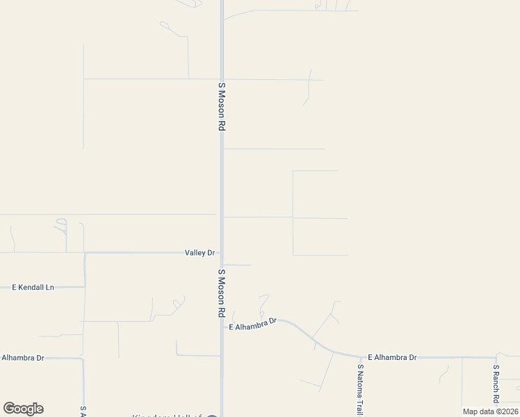 map of restaurants, bars, coffee shops, grocery stores, and more near 7725 East Connor Road in Sierra Vista