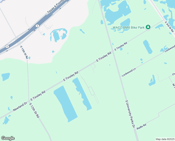 map of restaurants, bars, coffee shops, grocery stores, and more near 1602 East Tinsley Road in Waco