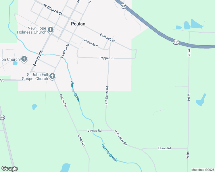 map of restaurants, bars, coffee shops, grocery stores, and more near 218-398 Tabernacle Street Southeast in Poulan
