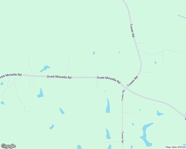 map of restaurants, bars, coffee shops, grocery stores, and more near 341 Ovett Moselle Road in Moselle