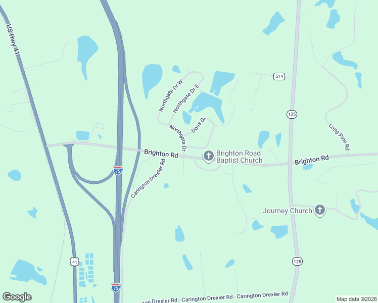 map of restaurants, bars, coffee shops, grocery stores, and more near 7001 Conoly Way in Tifton