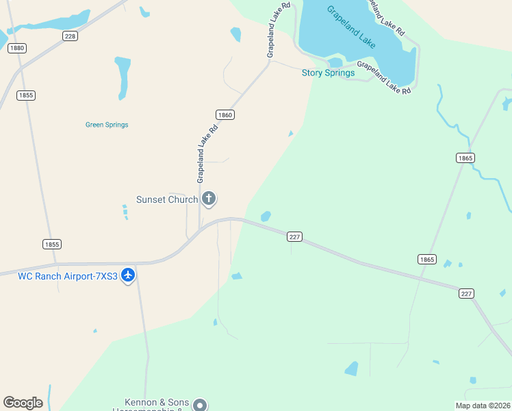 map of restaurants, bars, coffee shops, grocery stores, and more near 1971 Farm to Market 227 in Grapeland