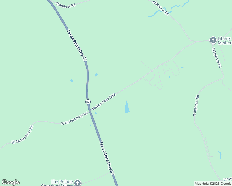 map of restaurants, bars, coffee shops, grocery stores, and more near 351 West Carters Ferry Road in Sabine County