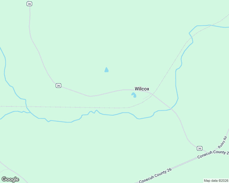 map of restaurants, bars, coffee shops, grocery stores, and more near County Highway 36 in Conecuh County