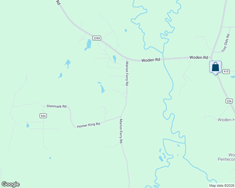 map of restaurants, bars, coffee shops, grocery stores, and more near 438 County Road 555 in Nacogdoches