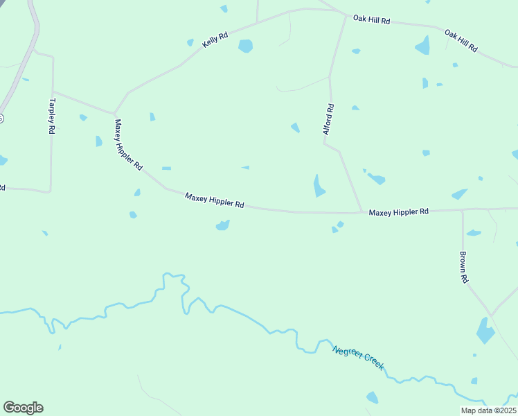 map of restaurants, bars, coffee shops, grocery stores, and more near 1300 Maxey Hippler Road in Many