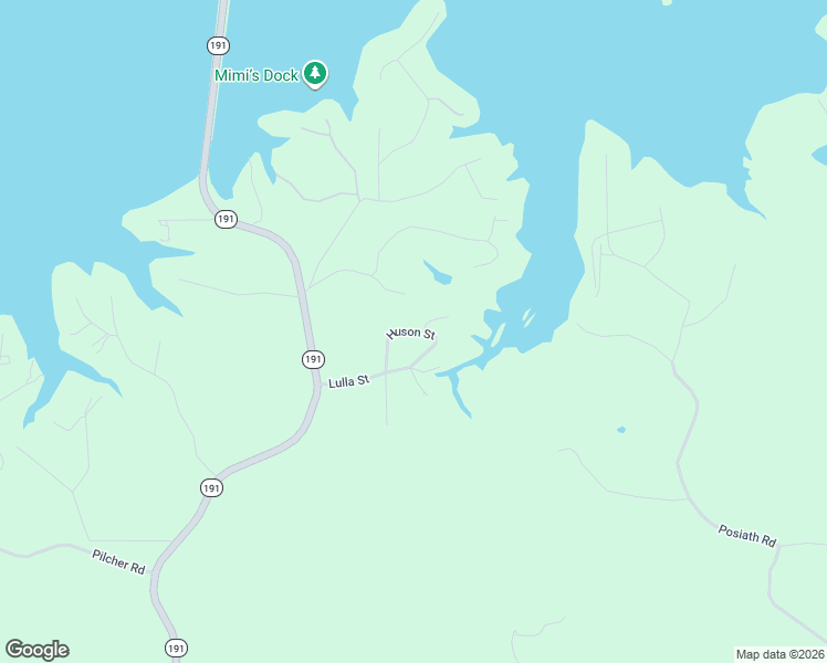 map of restaurants, bars, coffee shops, grocery stores, and more near Huson Street in Sabine Parish