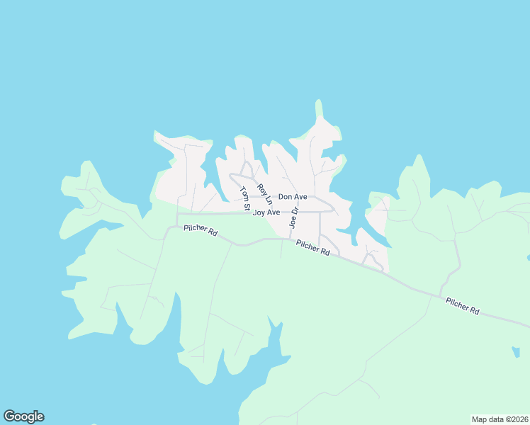 map of restaurants, bars, coffee shops, grocery stores, and more near Joy Avenue in Sabine Parish