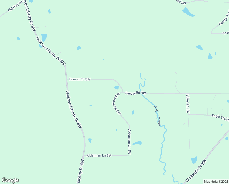 map of restaurants, bars, coffee shops, grocery stores, and more near 600 Alderman Lane Southwest in Brookhaven