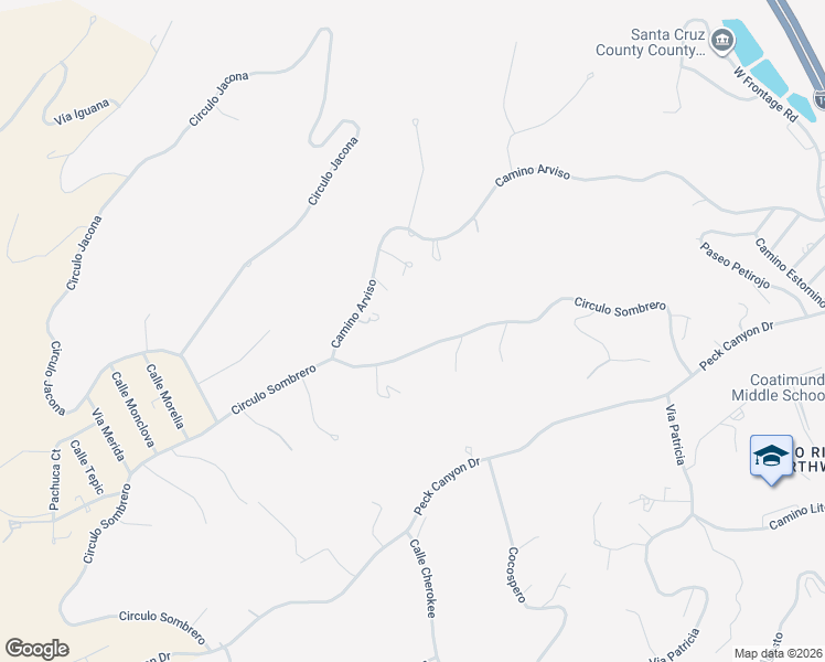 map of restaurants, bars, coffee shops, grocery stores, and more near 1463 Circulo Sombrero in Rio Rico