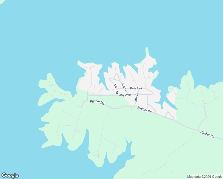 map of restaurants, bars, coffee shops, grocery stores, and more near Joy Avenue in Many