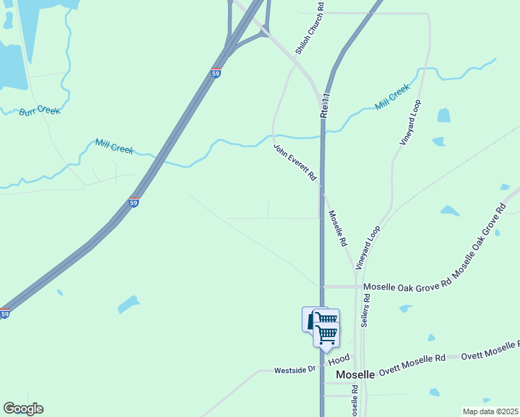 map of restaurants, bars, coffee shops, grocery stores, and more near 35-51 Moselle Bounds Road in Moselle
