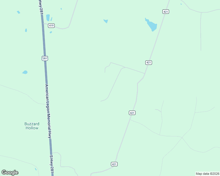 map of restaurants, bars, coffee shops, grocery stores, and more near 3106 Private Road 4211 in Evant