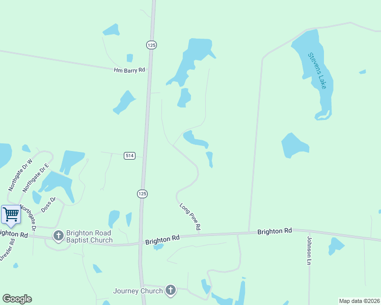 map of restaurants, bars, coffee shops, grocery stores, and more near 100 Long Pine Road in Tifton