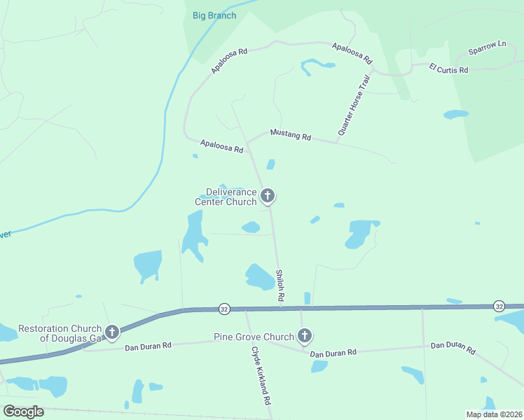 map of restaurants, bars, coffee shops, grocery stores, and more near 361 Shiloh Road in Douglas