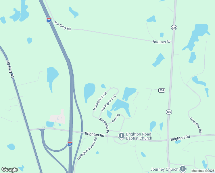 map of restaurants, bars, coffee shops, grocery stores, and more near 7426 Northgate Drive West in Tifton