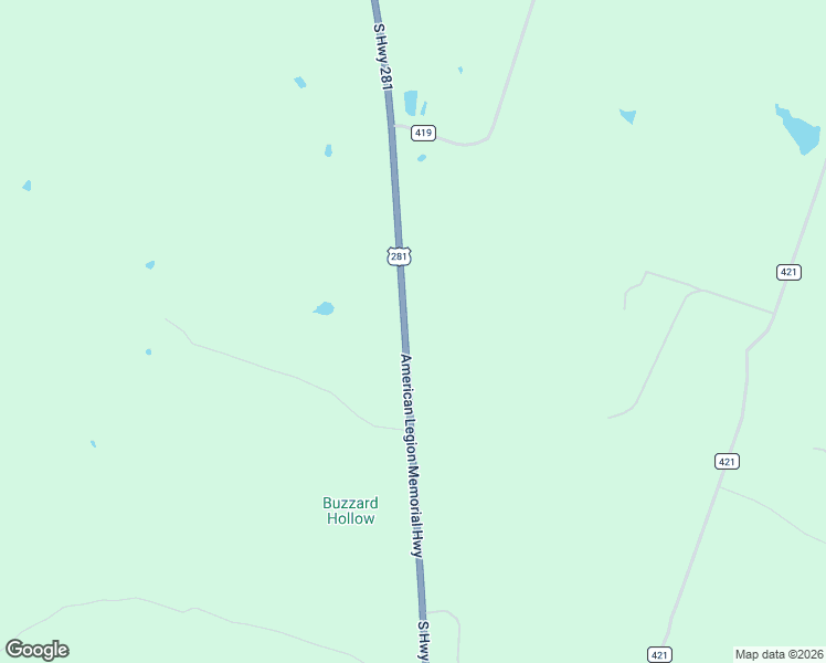 map of restaurants, bars, coffee shops, grocery stores, and more near 12540 American Legion Memorial Highway in Evant