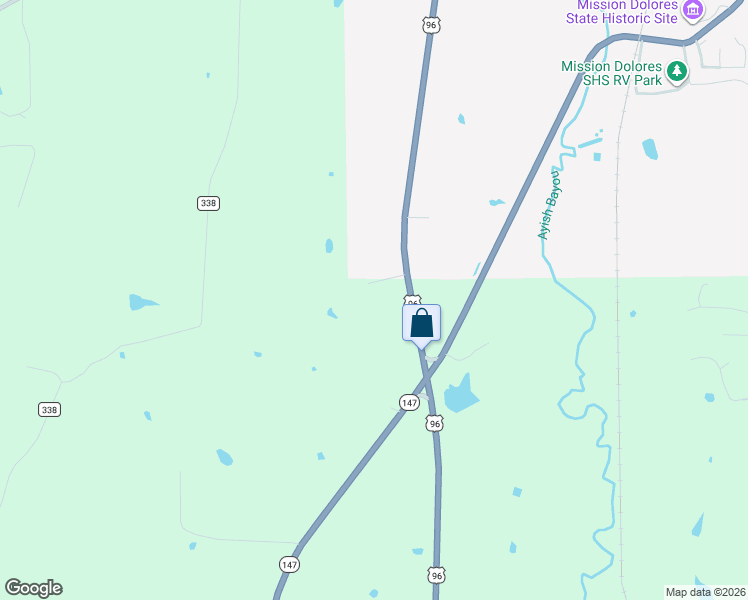 map of restaurants, bars, coffee shops, grocery stores, and more near 700 RR 1 in San Augustine