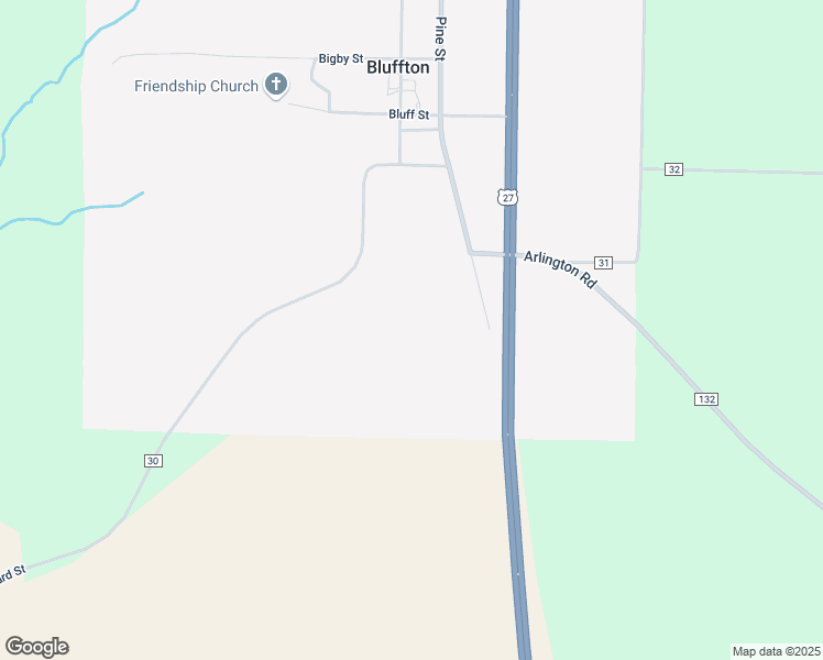 map of restaurants, bars, coffee shops, grocery stores, and more near in Bluffton