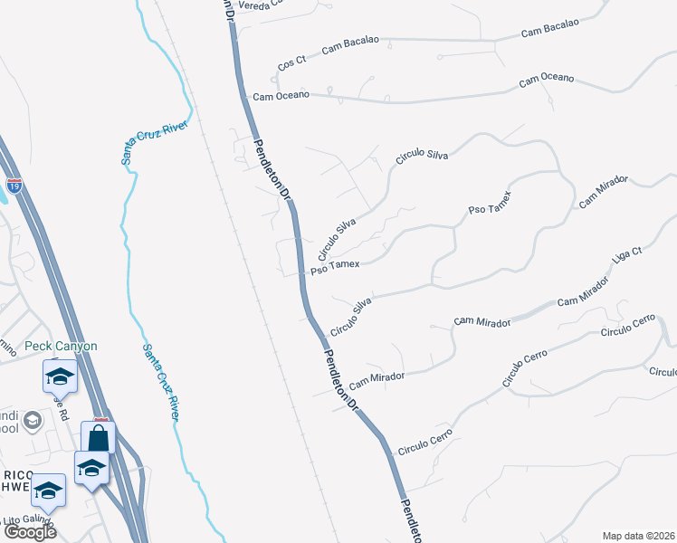 map of restaurants, bars, coffee shops, grocery stores, and more near 202 Paseo Tamex in Rio Rico