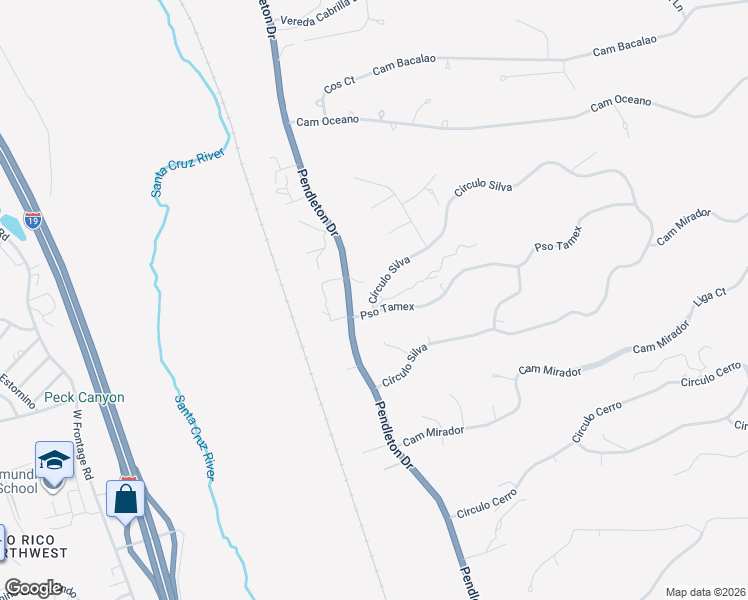 map of restaurants, bars, coffee shops, grocery stores, and more near 202 Paseo Tamex in Rio Rico