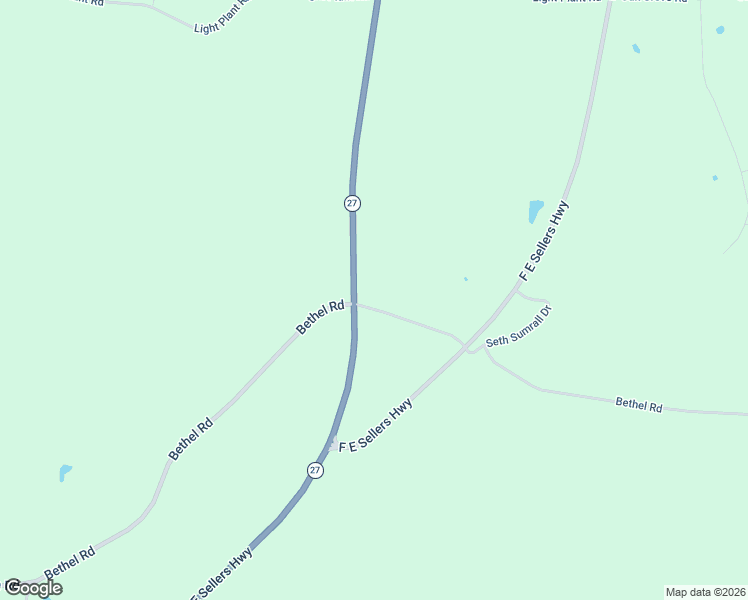 map of restaurants, bars, coffee shops, grocery stores, and more near 7 Bethel Road in Monticello