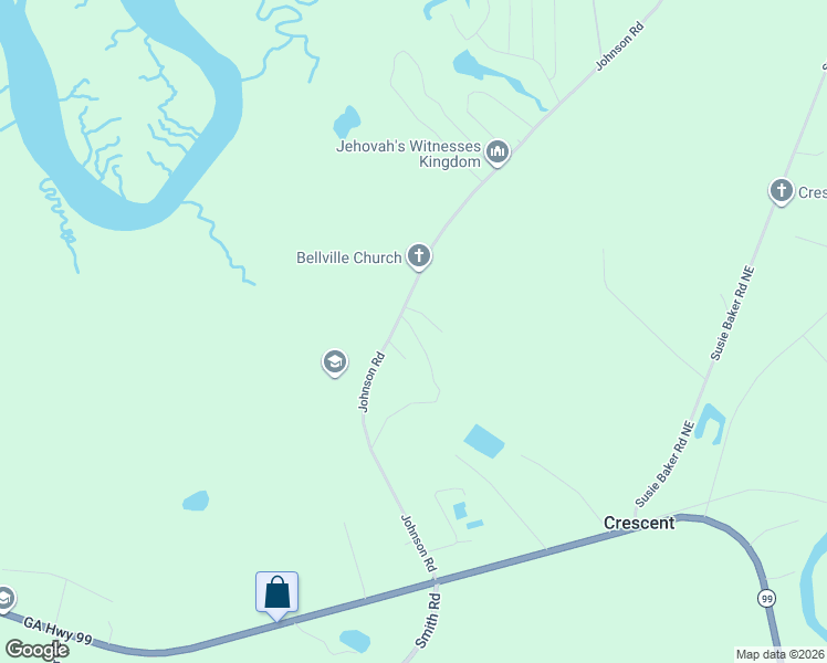 map of restaurants, bars, coffee shops, grocery stores, and more near 1214 Wilson Place in Shellman Bluff