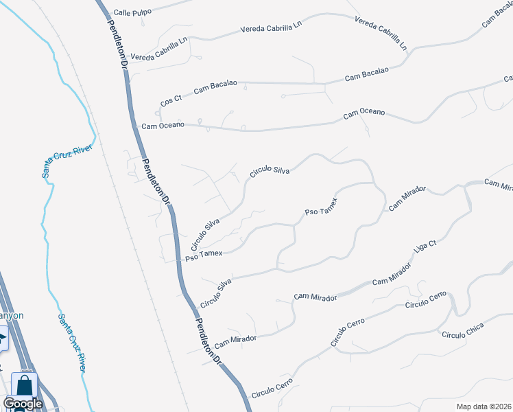 map of restaurants, bars, coffee shops, grocery stores, and more near 218 Paseo Tamex in Rio Rico