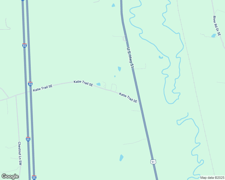 map of restaurants, bars, coffee shops, grocery stores, and more near 145 Katie Trail Southeast in Bogue Chitto