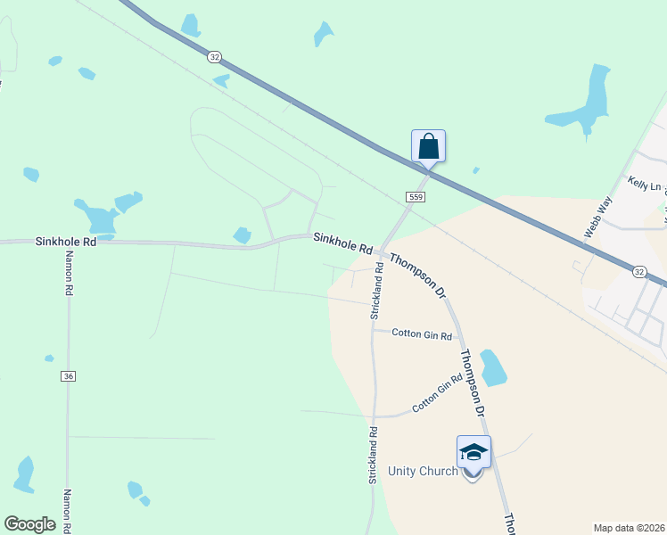 map of restaurants, bars, coffee shops, grocery stores, and more near 1 Waverly Way in Douglas