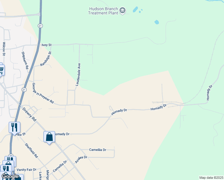 map of restaurants, bars, coffee shops, grocery stores, and more near in Monroeville