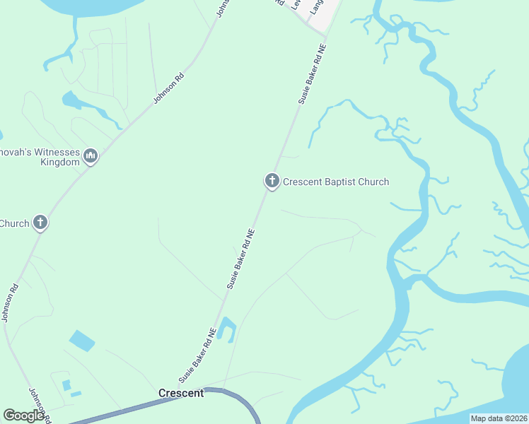 map of restaurants, bars, coffee shops, grocery stores, and more near 17 Susie Baker Road northeast in Shellman Bluff