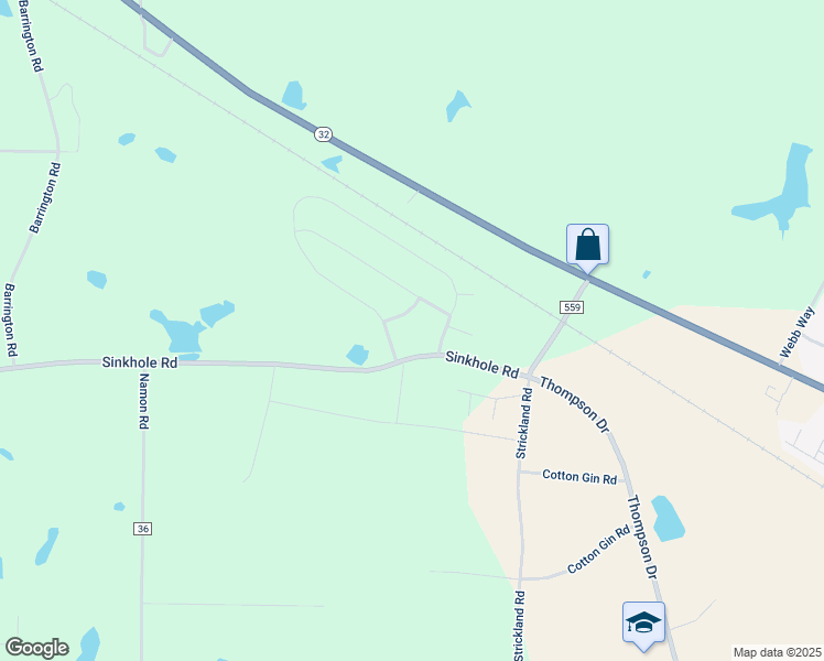 map of restaurants, bars, coffee shops, grocery stores, and more near 371 Boardwalk Circle in Douglas