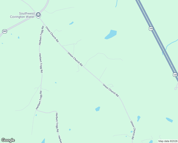 map of restaurants, bars, coffee shops, grocery stores, and more near Union Church Road in Seminary