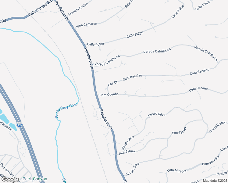 map of restaurants, bars, coffee shops, grocery stores, and more near 100 Camino Oceano in Rio Rico