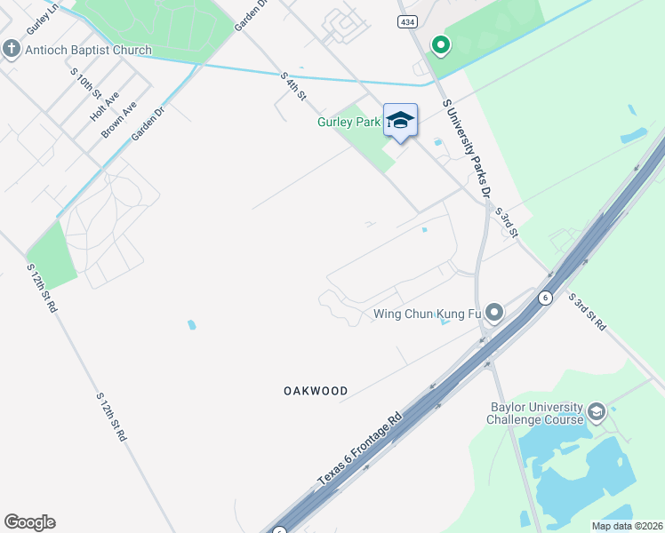 map of restaurants, bars, coffee shops, grocery stores, and more near 04TH Ocampo Lane in Waco