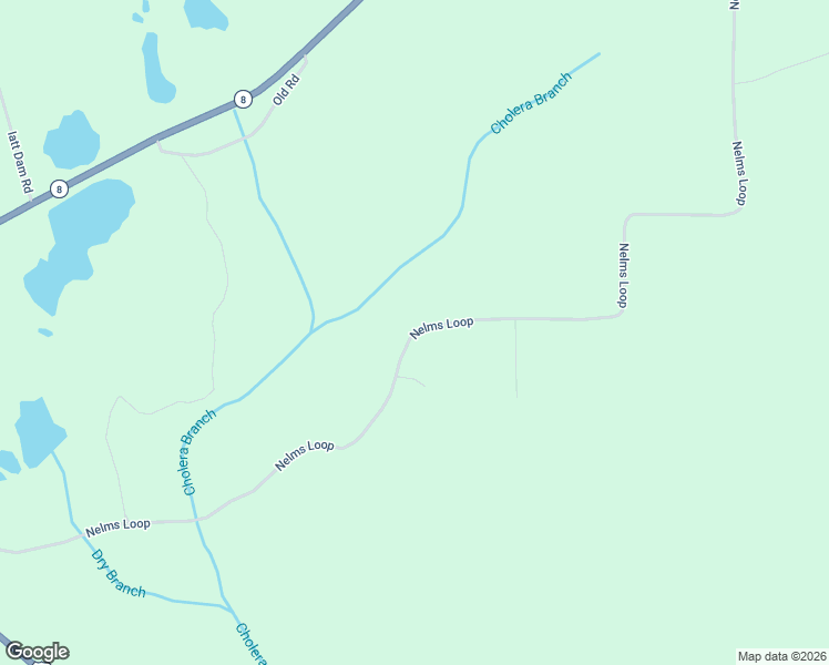 map of restaurants, bars, coffee shops, grocery stores, and more near Nelms Loop in Grant Parish
