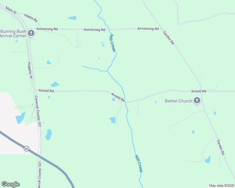 map of restaurants, bars, coffee shops, grocery stores, and more near 3149 Arnold Road in McKenzie