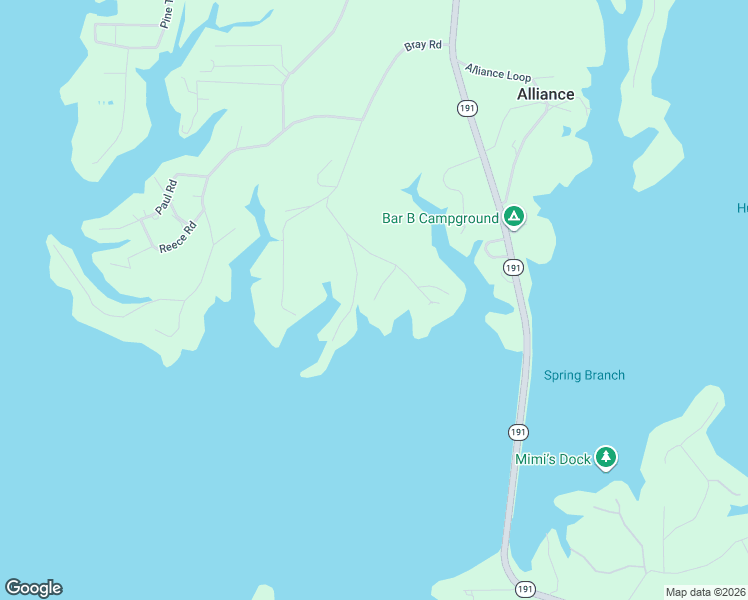 map of restaurants, bars, coffee shops, grocery stores, and more near 199 Greer Lane in Many