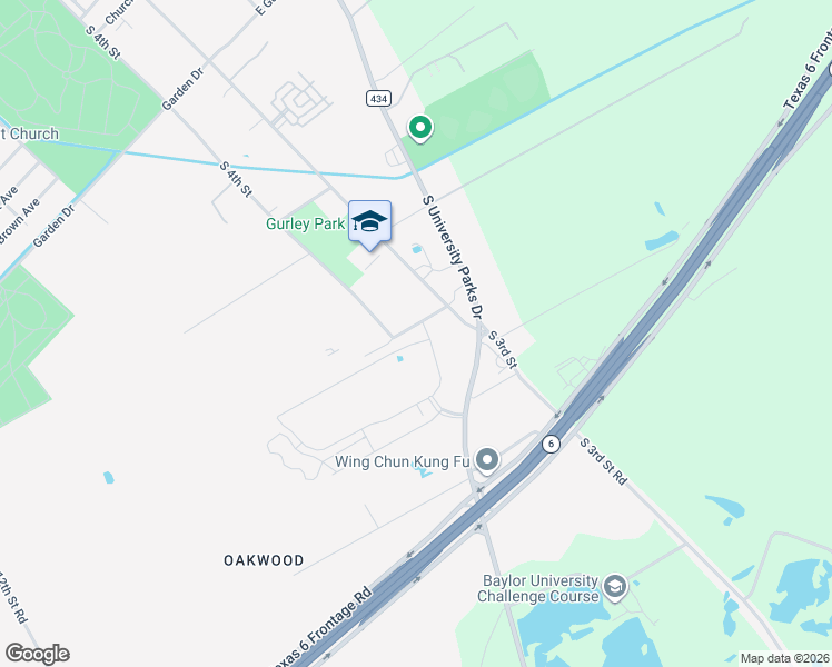 map of restaurants, bars, coffee shops, grocery stores, and more near 4111 South 3rd Saint Road in Waco