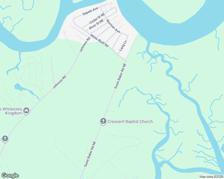 map of restaurants, bars, coffee shops, grocery stores, and more near 17 Susie Baker Drive in Townsend