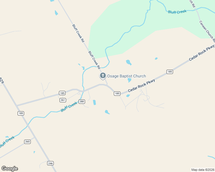 map of restaurants, bars, coffee shops, grocery stores, and more near 8204 Farm to Market Road 185 in Oglesby