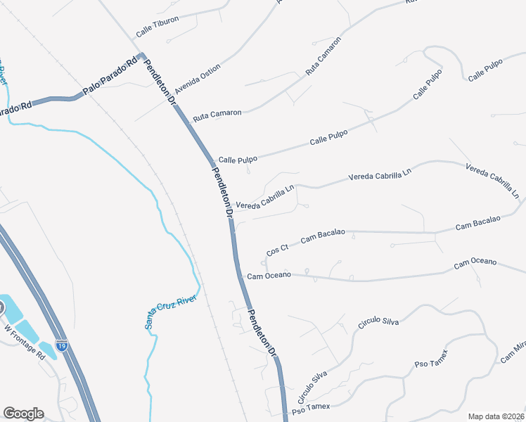 map of restaurants, bars, coffee shops, grocery stores, and more near 178-192 Vereda Cabrilla Lane in Rio Rico