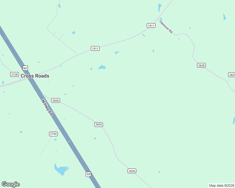 map of restaurants, bars, coffee shops, grocery stores, and more near 2896 County Road 2626 in Wells